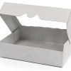ONE MORE 15-Pack White Bakery Box12x8x2.5inch,Large Pastry Cookie Box for Donuts,Muffins with Window Lid - Auto-Pop up Paper Box Doughnut Chocolate Strawberries Treat Boxes,Pack of 15-6