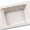 ONE MORE 15-Pack White Bakery Box12x8x2.5inch,Large Pastry Cookie Box for Donuts,Muffins with Window Lid - Auto-Pop up Paper Box Doughnut Chocolate Strawberries Treat Boxes,Pack of 15-7